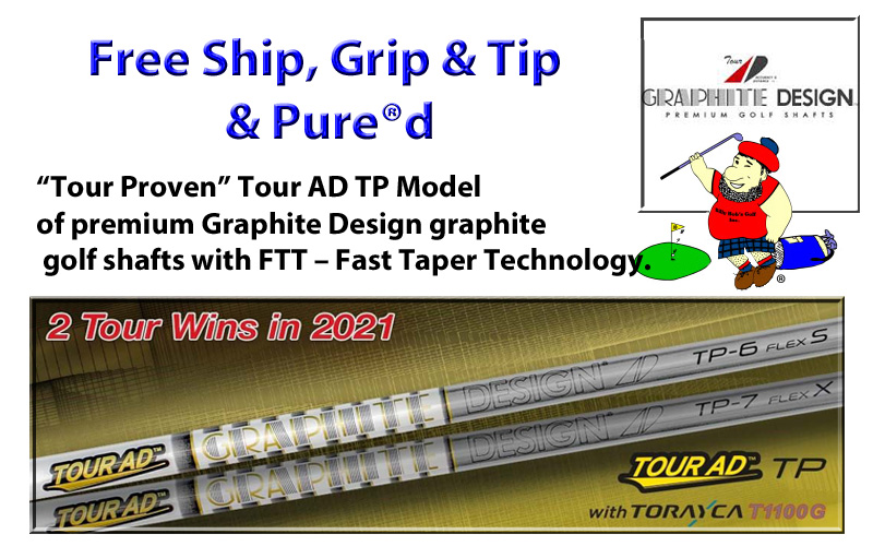 Tour AD TP Woods (Japan Series) Free Grip & Tip & Pure®d