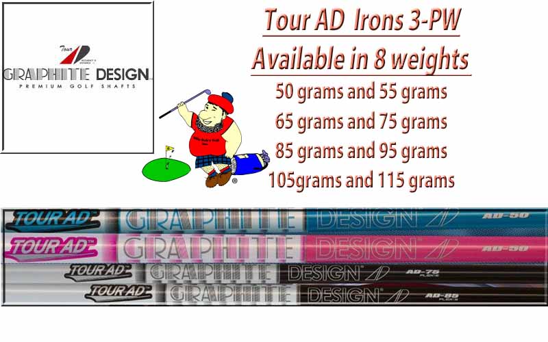 Tour AD Irons (Japan Series) (Sold in Complete Sets 3-PW Special Order)  Incl. Ship, Pure®d