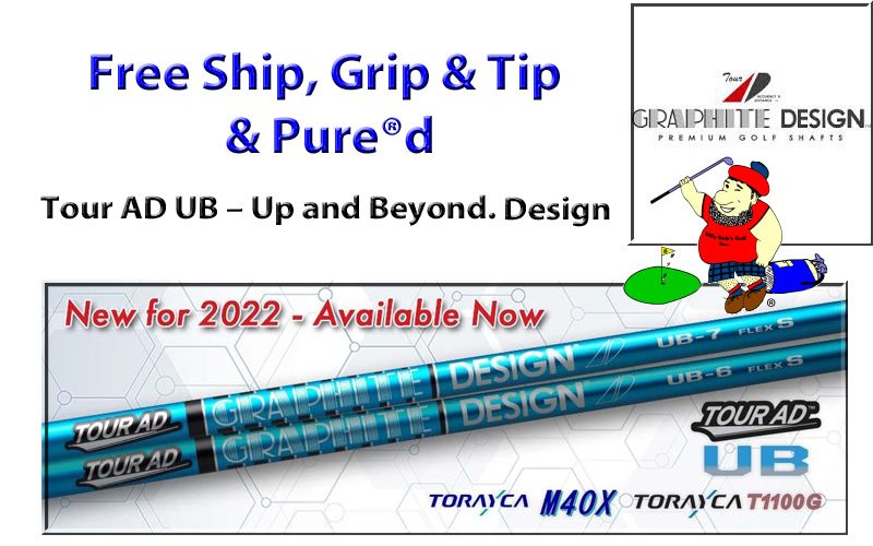 Tour AD UB New 2022 (Japan Series) Free Grip & Tip & Pure®d